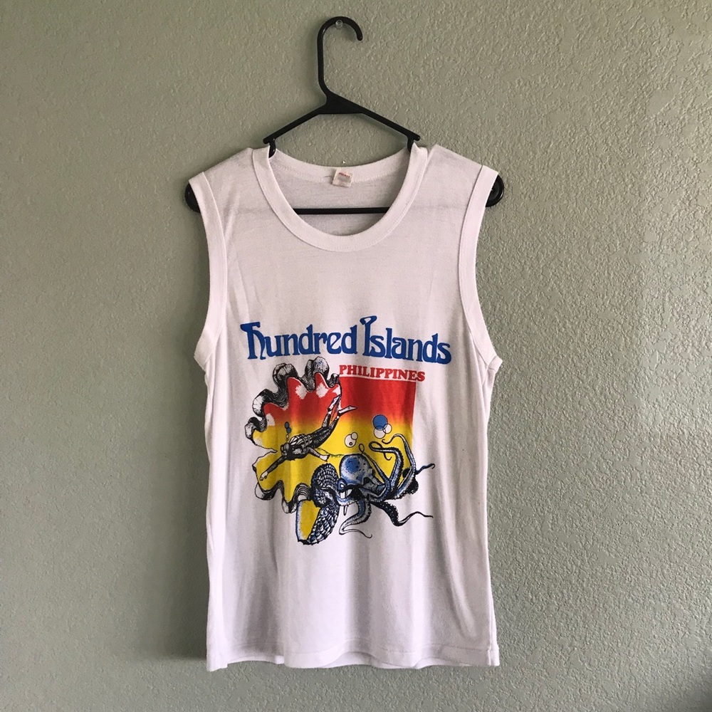 Vintage Hundred Island Philippines Muscle Tee